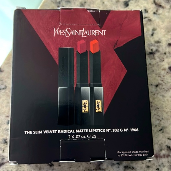 NiB YSL full size THE SLIM VELVET RADICAL MATT LIPS 302 N°.1966 limited new box - Picture 1 of 7